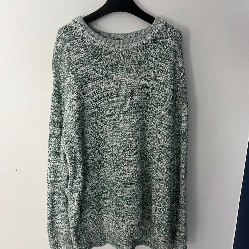 BDG Heather Green Oversized Sweater